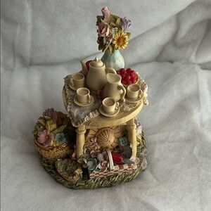 Floral Tea Party Figurine